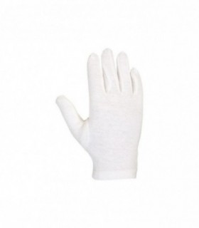 Guante de seguridad de algodón blanco sin puño 413 BLA (paquete de 12 pares)