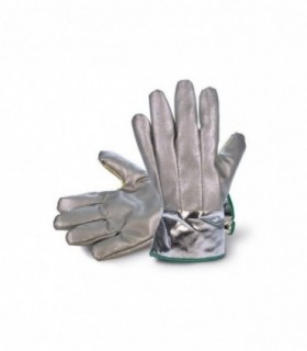 Par de guantes aluminizado de fibra de vidrio siliconizada 7015