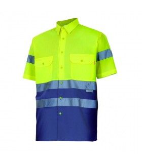 Camisa de alta visibilidad amarillo/ azul