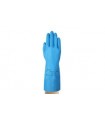 Guante para químicos azul con puño abierto 330MM 37-501 (paquete de 12 pares)