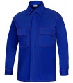 Camisa de manga larga ignífuga y antiestática color azul marino