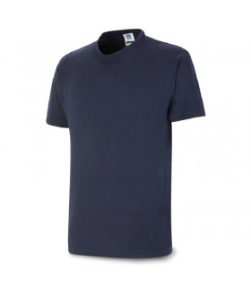 Camiseta azul marino 100% algodón manga corta